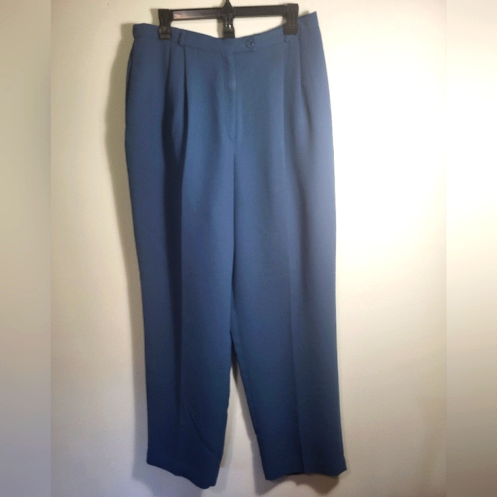 Worthington slate blue dress slacks women's 16  #2533